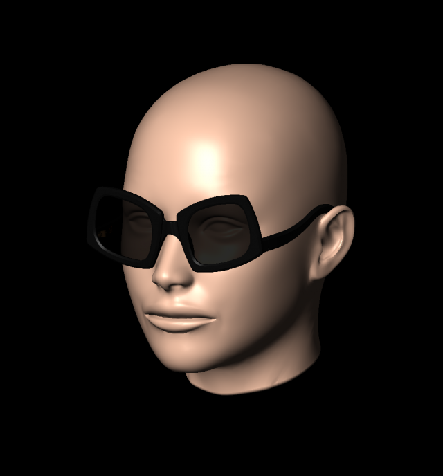 Unisex sunglasses WILD CAT model1 3D Print Model .c4d .max .obj .3ds .fbx .stl .blend 
