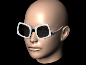 Unisex sunglasses WILD CAT model1 3D Print Model