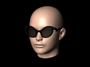 Óculos de sol femininos WILD CAT modelo2 Modelo de Impressão 3D