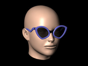 Ladies sunglasses WILD CAT model3 Modello di stampa 3D