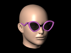 Ladies sunglasses WILD CAT model3 Modello di stampa 3D