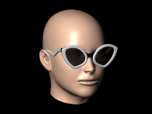 Ladies sunglasses WILD CAT model3 Modello di stampa 3D