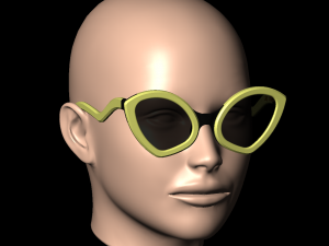 Ladies sunglasses WILD CAT model3 Modello di stampa 3D