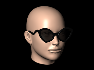 Ladies sunglasses WILD CAT model3 Modello di stampa 3D