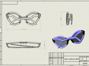 Ladies sunglasses WILD CAT model3 Modello di stampa 3D