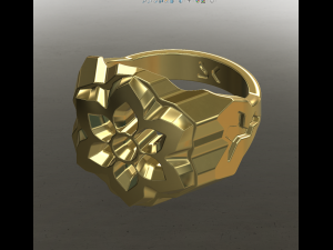 Catholic Rose mens ring 3D Print Model