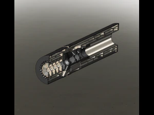 Rifle silencer muffler supressor sound moderator 308 3D Model