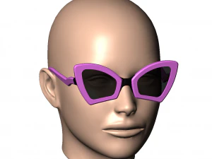 Óculos de sol femininos WILD CAT - 4 Modelo de Impressão 3D