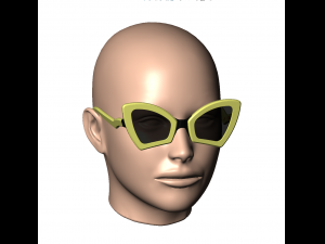 Womens sunglasses sunnies WILD CAT - 4 3D Принт Модель