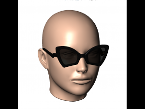 Womens sunglasses sunnies WILD CAT - 4 3D Принт Модель