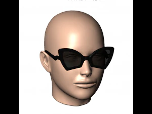 Womens sunglasses sunnies WILD CAT - 4 3D Print Model
