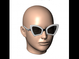 Womens sunglasses sunnies WILD CAT - 4 3D Принт Модель