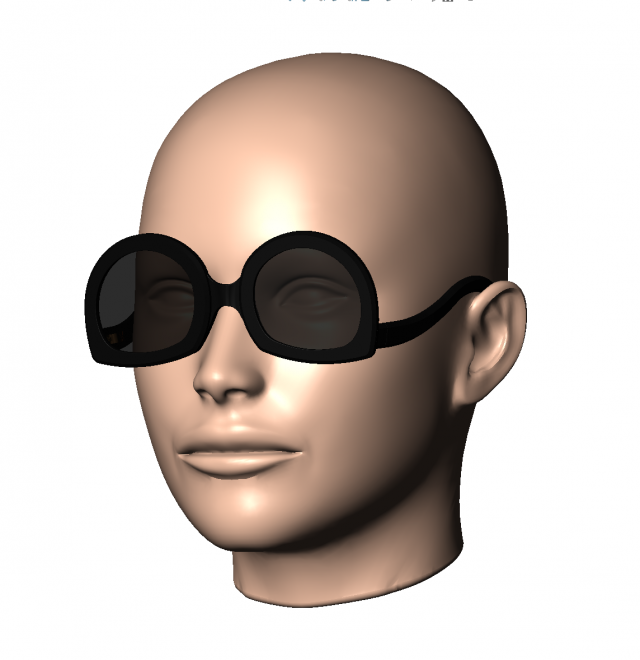 Unisex sunglasses sunnies WILD CAT - 5 3D Принт Модель .c4d .max .obj .3ds .fbx .stl .blend 