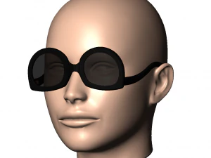 Óculos de sol unissex sunnies WILD CAT - 5 Modelo de Impressão 3D