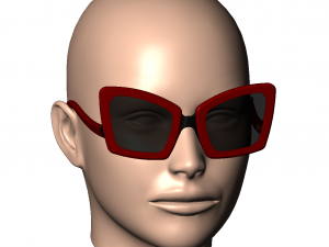 Womens sunglasses sunnies WILD CAT - 6 3D Print Model