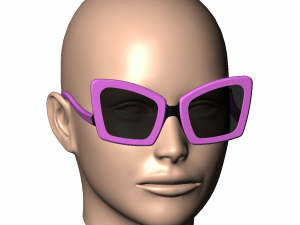 Womens sunglasses sunnies WILD CAT - 6 3D Print Model