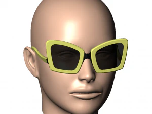 Óculos de sol femininos WILD CAT - 6 Modelo de Impressão 3D