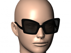 Womens sunglasses sunnies WILD CAT - 6 3D Print Model