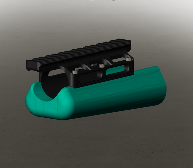 McMillan A5 stock forend insert 3Dモデル .c4d .max .obj .3ds .fbx .stl .blend 