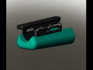 McMillan A5 stock forend insert 3D Model