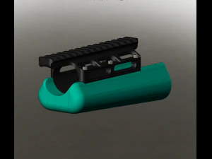 Вставка цівки приклада McMillan A5 3D Модель