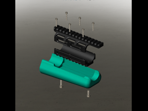 McMillan A5 stock forend insert 3Dモデル