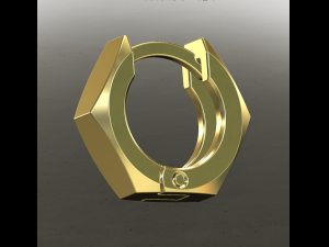 Louis Vuitton Stud Earrings 3D model 3D printable