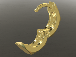 MALE EARRING 3D Model