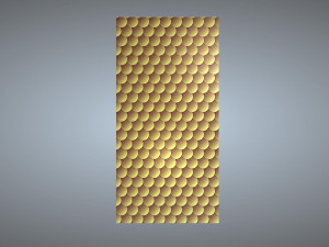 Decorative Wood Circle Panel 3D Print Model