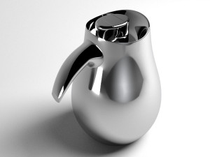 Termo de agua caliente acero inoxidable 3D Model