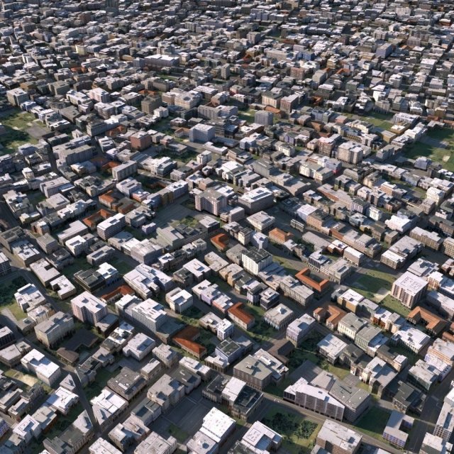 City 04 3D Model .c4d .max .obj .3ds .fbx .stl .blend 