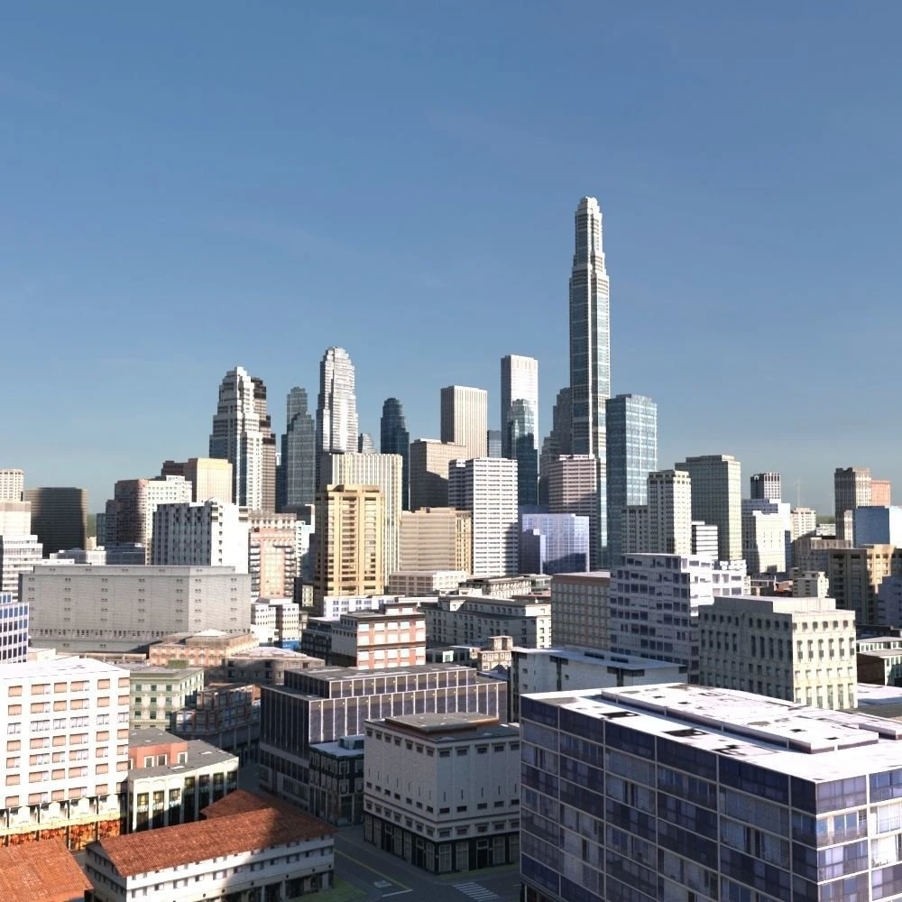 City 06 3D Model .c4d .max .obj .3ds .fbx .stl .blend