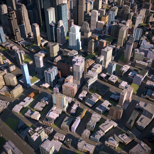 City 20 Modelo 3D .c4d .max .obj .3ds .fbx .stl .blend 
