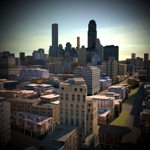 City 26 3Dモデル .c4d .max .obj .3ds .fbx .stl .blend 