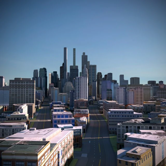 City 34 3D Model .c4d .max .obj .3ds .fbx .stl .blend
