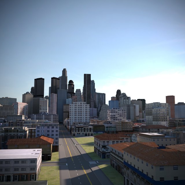 City 38 3D 模型 .c4d .max .obj .3ds .fbx .stl .blend