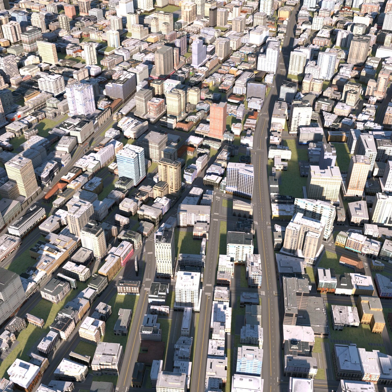 City 39 3D Model .c4d .max .obj .3ds .fbx .stl .blend 