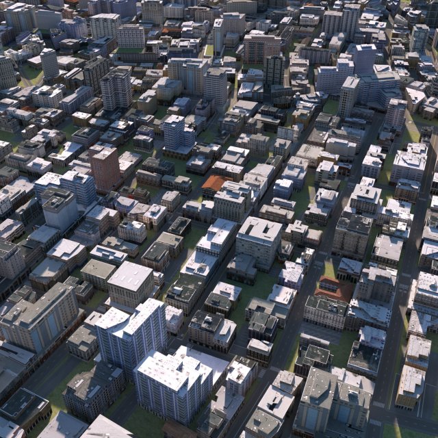 City 41 3D 모델 .c4d .max .obj .3ds .fbx .stl .blend 