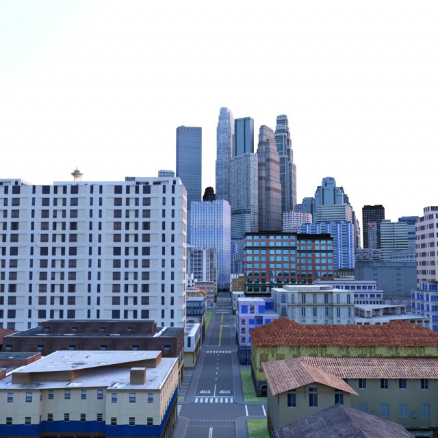 City 44 3D-Modell .c4d .max .obj .3ds .fbx .stl .blend 