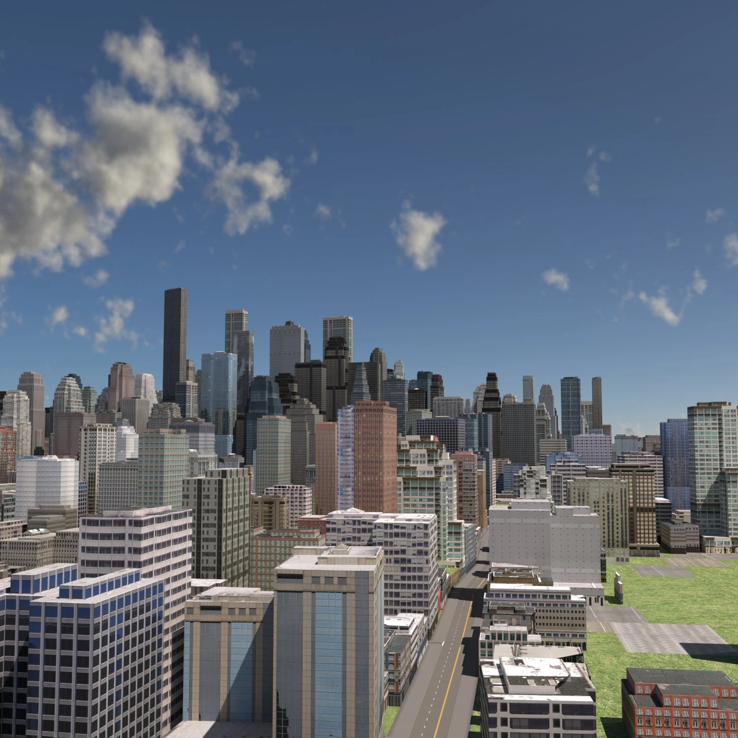 City 51 3D Model .c4d .max .obj .3ds .fbx .stl .blend 