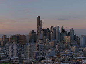 City 55 3D Model