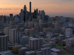City 55 3D Model