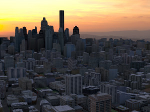 City 55 3D Model
