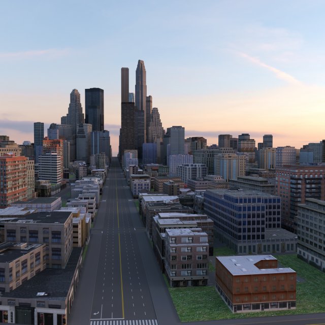 City 59 3Dモデル .c4d .max .obj .3ds .fbx .stl .blend 
