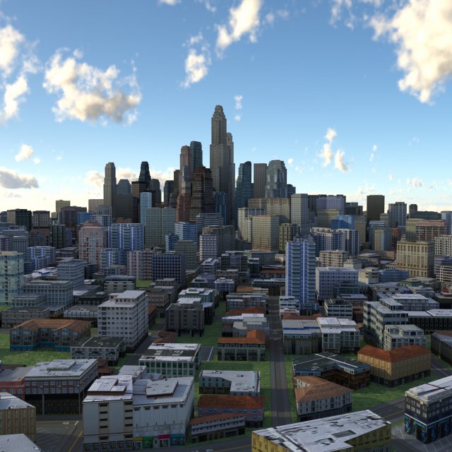 City 60 Model 3D .c4d .max .obj .3ds .fbx .stl .blend 