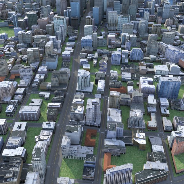 City 65 Modello 3D .c4d .max .obj .3ds .fbx .stl .blend 