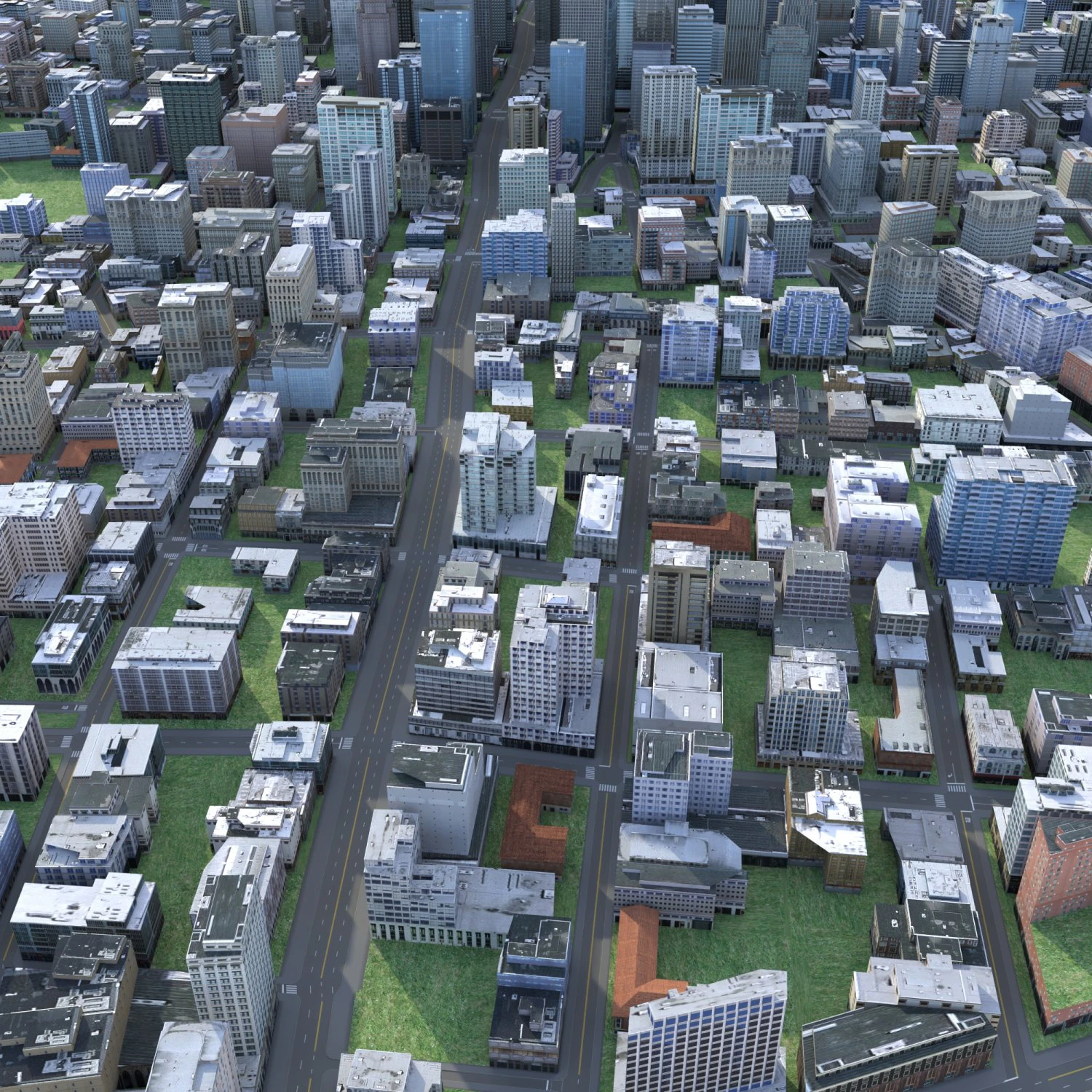 City 65 3D Model .c4d .max .obj .3ds .fbx .stl .blend 