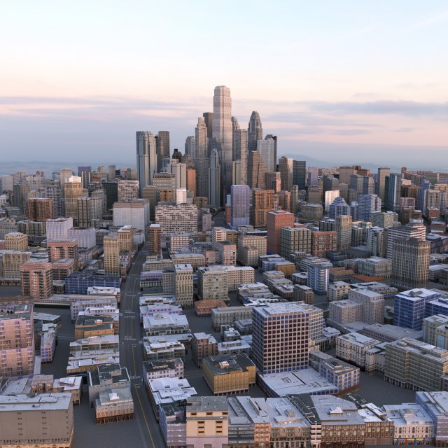 City 66 3D Модель .c4d .max .obj .3ds .fbx .stl .blend 