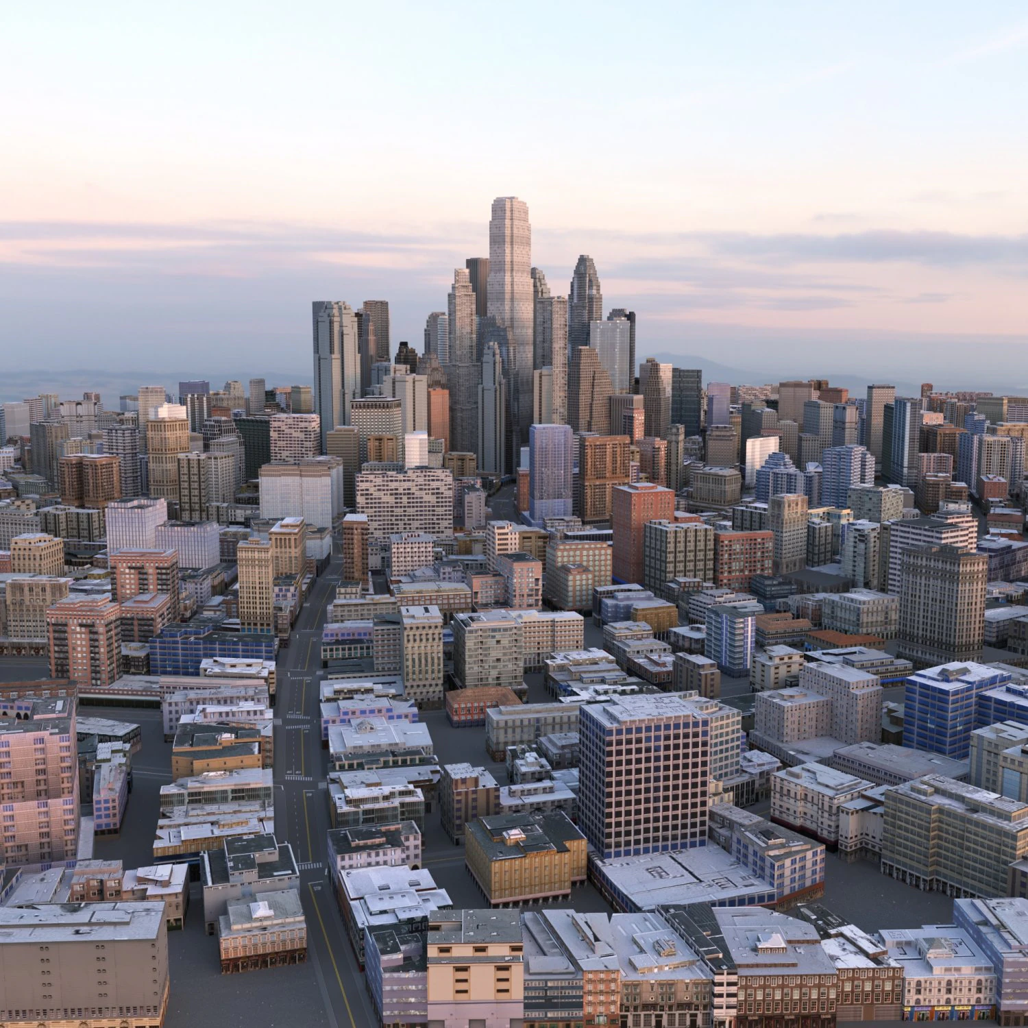 City 66 3D Model .c4d .max .obj .3ds .fbx .stl .blend 