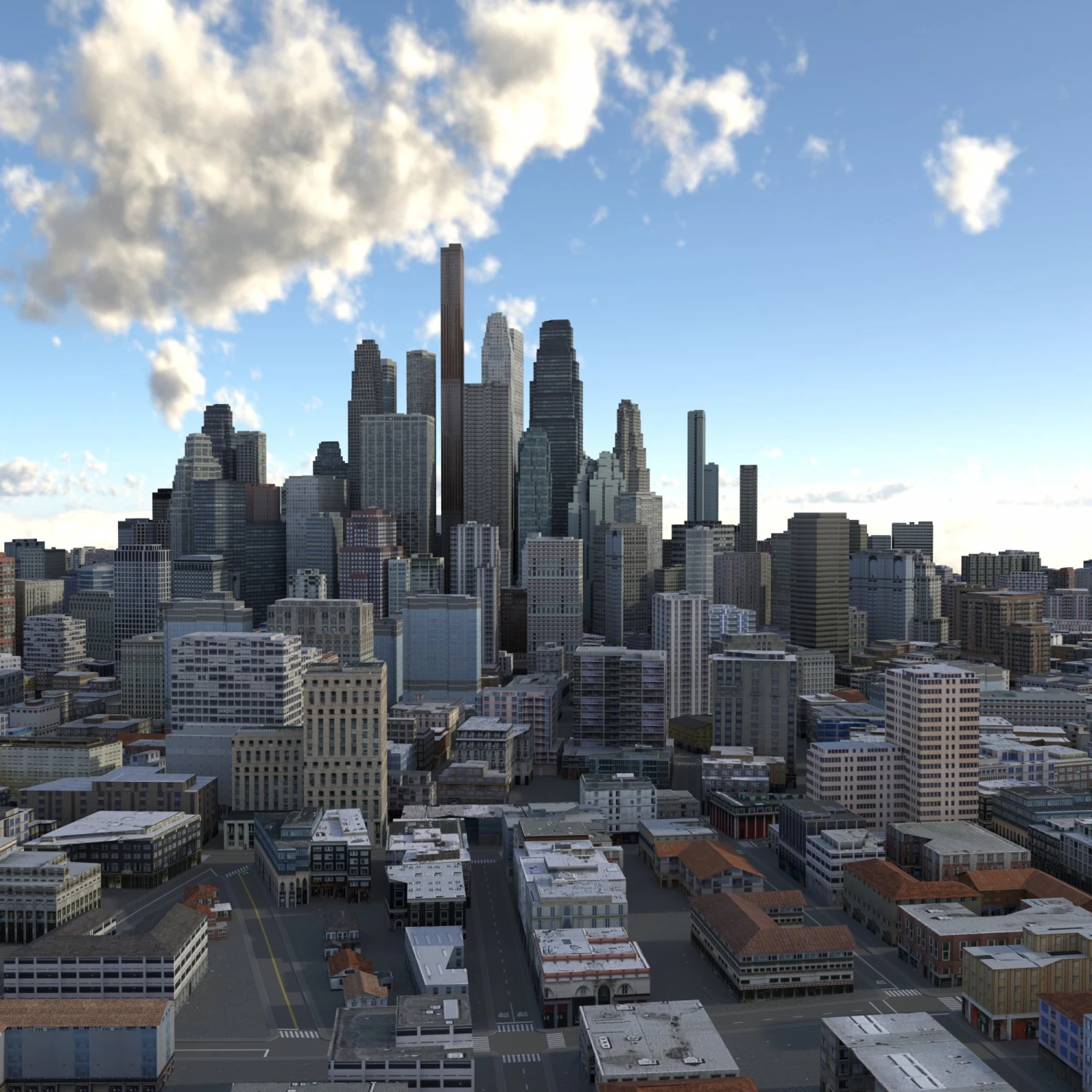 City 70 3D Model .c4d .max .obj .3ds .fbx .stl .blend 